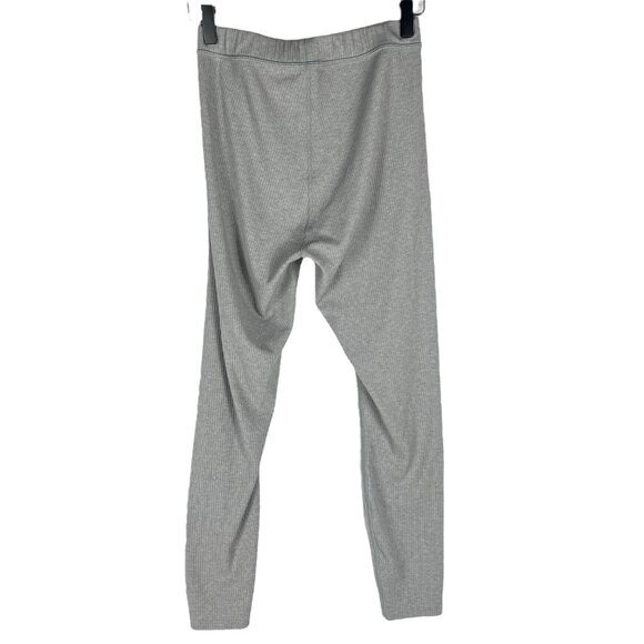 alo Yoga Ribbed High-Waist 7/8 Blissful Legging in Athletic Heather Grey Size M - Picture 9 of 10